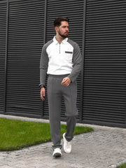 Men’s Two Piece Sweat-shirt & Sweat-pant Suit