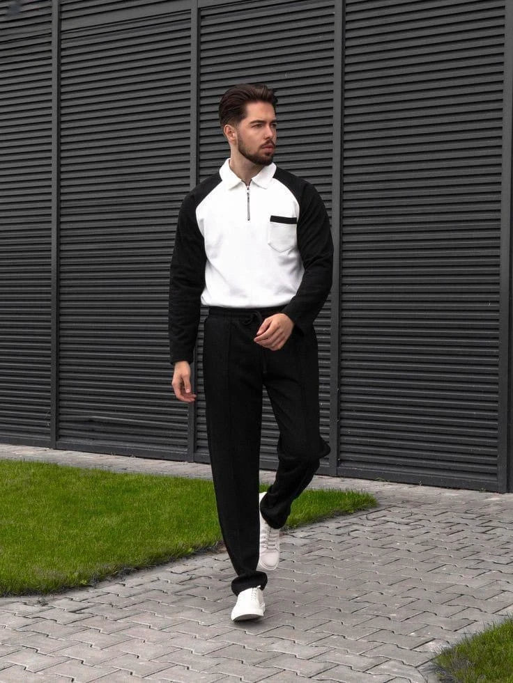 Men’s Two Piece Sweat-shirt & Sweat-pant Suit